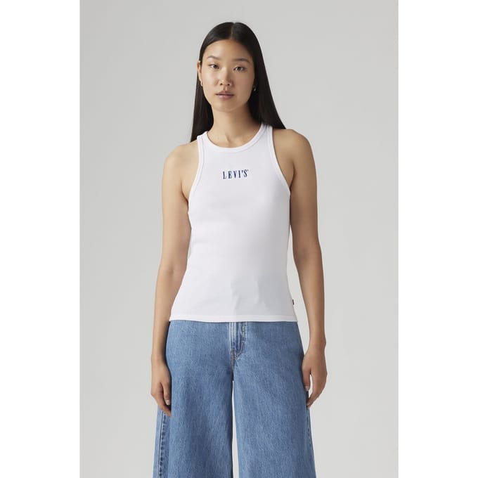 Levi's Graphic Gemini Tank Top White Taglia: M | Canottiere Outlet | Donna | Bianco