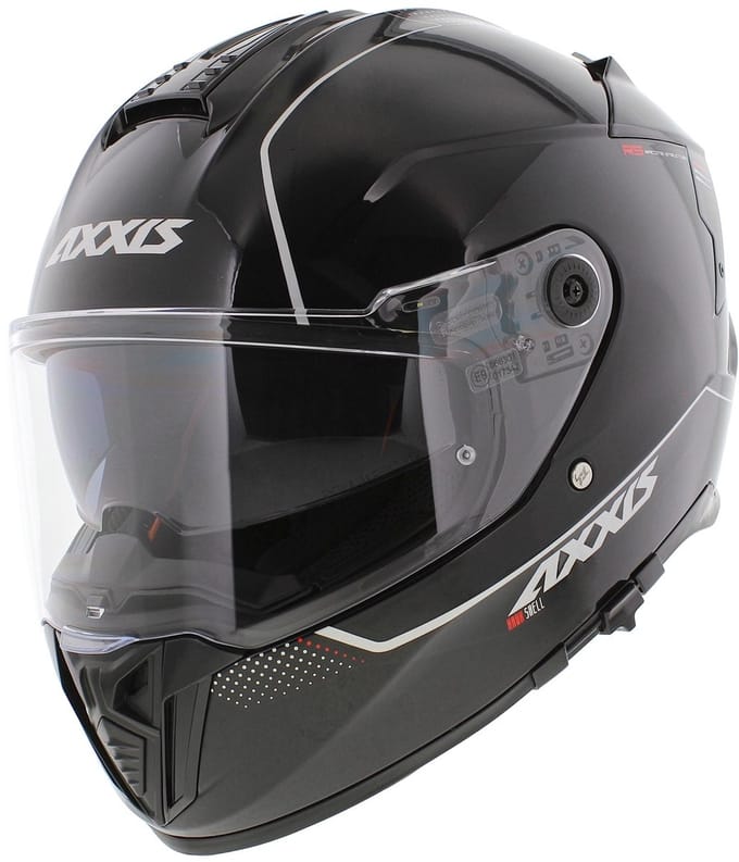 Axxis Hawk SV Integraal helm solid glans zwart