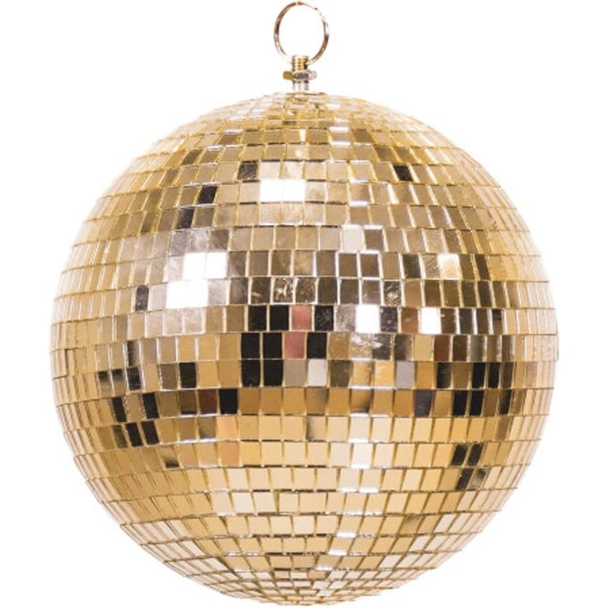 Housevitamin - Kerstversiering - Kersthanger - Discobal - Foam - Goud - 30x30x30cm