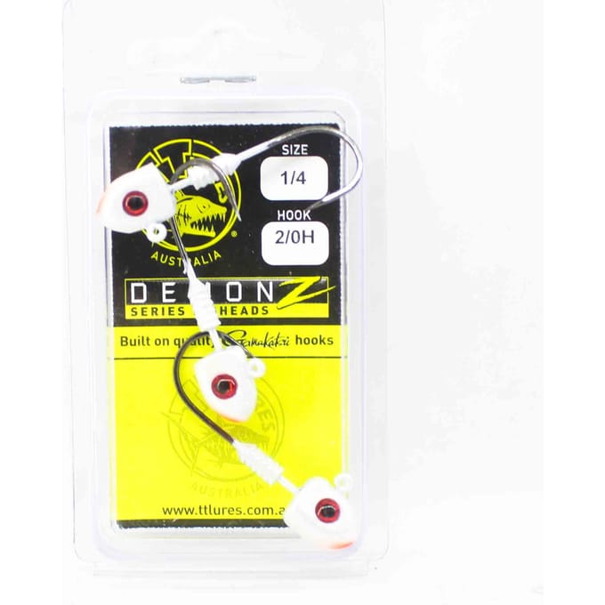 Tackle Tactics TT Demonz Jig Head 1/4oz 2/0H 3/pack Parel (7044) black