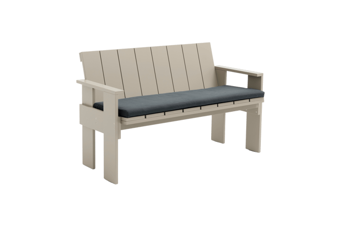 HAY Zitkussen voor Crate Dining Bench - antraciet