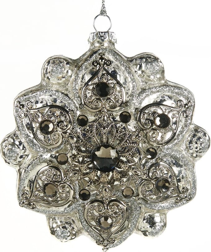 Goodwill Kerstbal Jewel Sneeuwvlokje Zilver D 5 cm