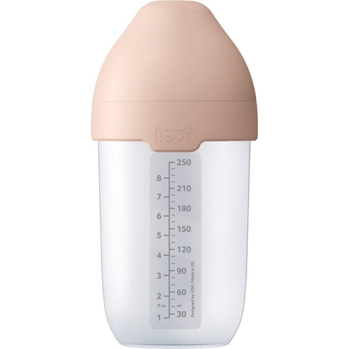 Difrax LOVI Babyfles Dynamisch - Mammafeel - 250 ml - Roze - 1 Stuk