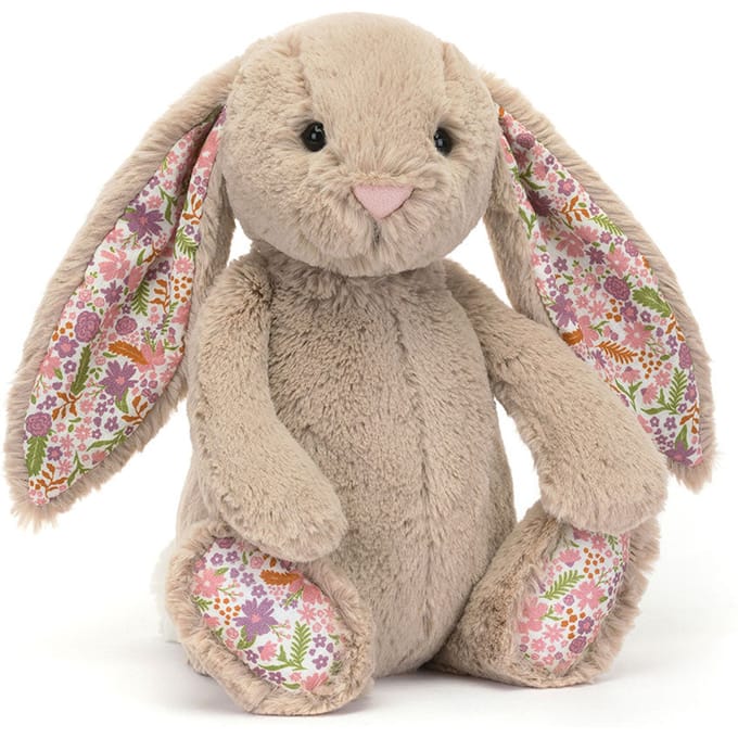 Jellycat knuffel blossom bunny beige petal medium