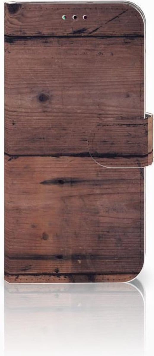 Samsung Galaxy A40 Book Style Case Old Wood