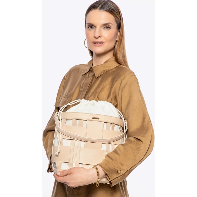 Wittchen Dames Geweven Eco-leren Tas, Beige
