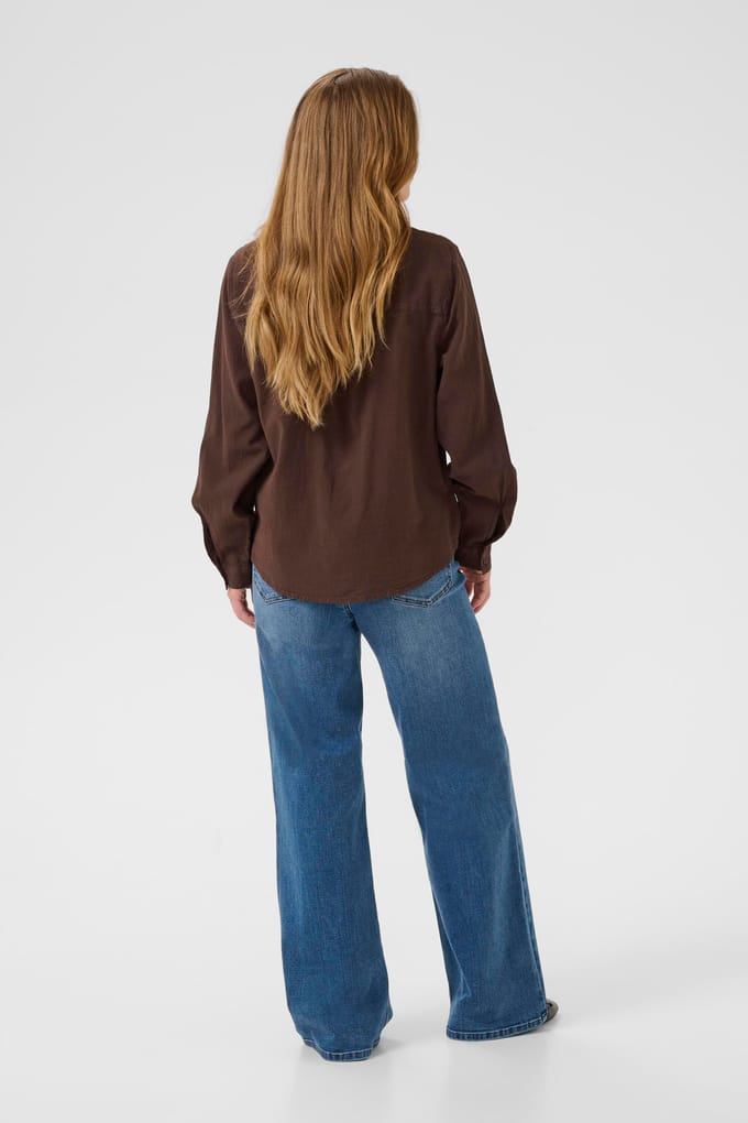 Overhemd met lang mouwen KAnaya Overhemd met lang mouwen Regular fit brown