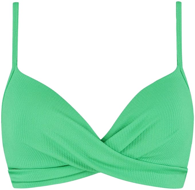 Beachlife padded wired bikinitop in de kleur groen.