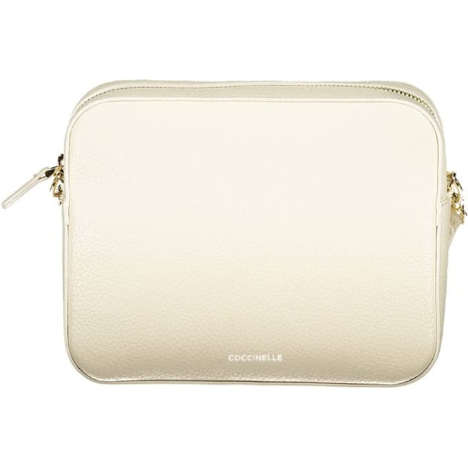 COCCINELLE Leren schoudertas Tebe Crossover Bag Pearl crème