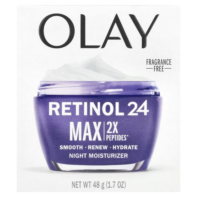 Regenerist, Retinol 24, Nacht Hydraterende Crème, Parfumvrij, 48G(1.7oz) white