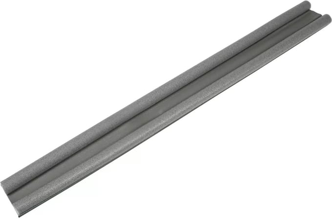 Benson Dubbele tochtrol - 95 cm - grijs - eenvoudig aanpasbaar - effectieve isolatie