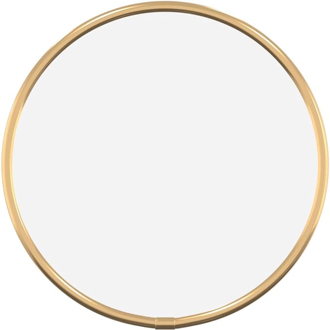 vidaXL - Wandspiegel - rond - Ø20 - cm - goudkleurig