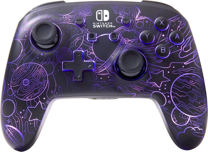 Power A Lumectra - Galactic Vortex Controller Nintendo Switch, Nintendo Switch Lite, Nintendo Switch OLED Zwart