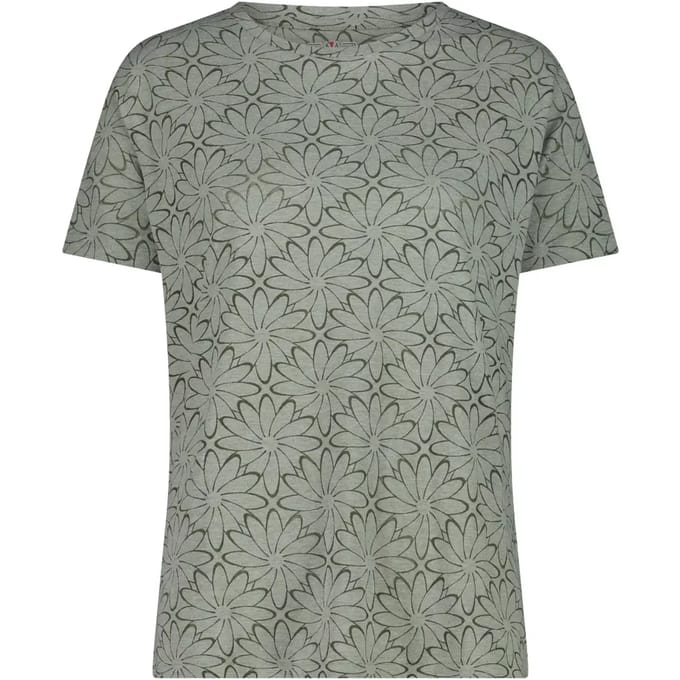 T-shirt in gewassen jersey met print vrouw CMP