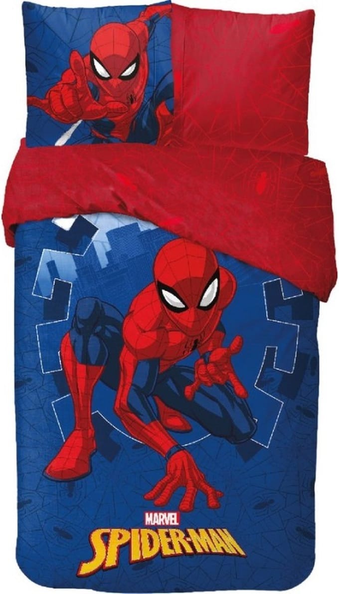 Marvel - Spiderman - Dekbedovertrek - 140x200 Cm - 100% Katoen – Eenpersoons