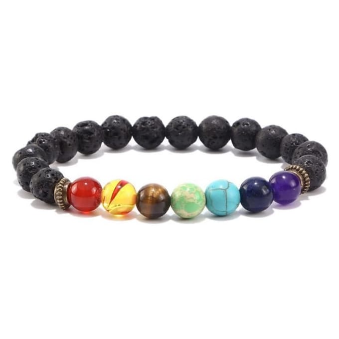 Collier - Arbre de vie - 7 Chakras - Pierre naturelle - Longue chaîne