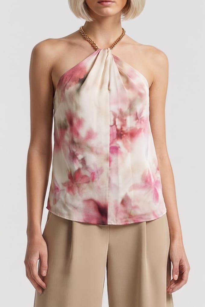 GUESS Bianca Sl Top Chain Blossom Charm Taglia: 46 | Magliette intime Outlet | Donna