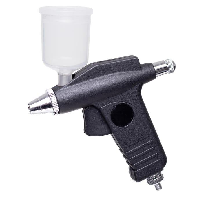 Aerograaf met 0,3/0,5mm sproeiers, 1,8m slang & compressoradapter