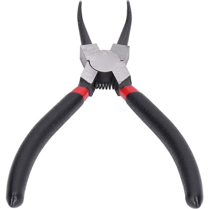 Interne Gebogen Borgringtang Koolstofstaal Rubber Circliptang met Ondergedompeld Handvat 6in gray