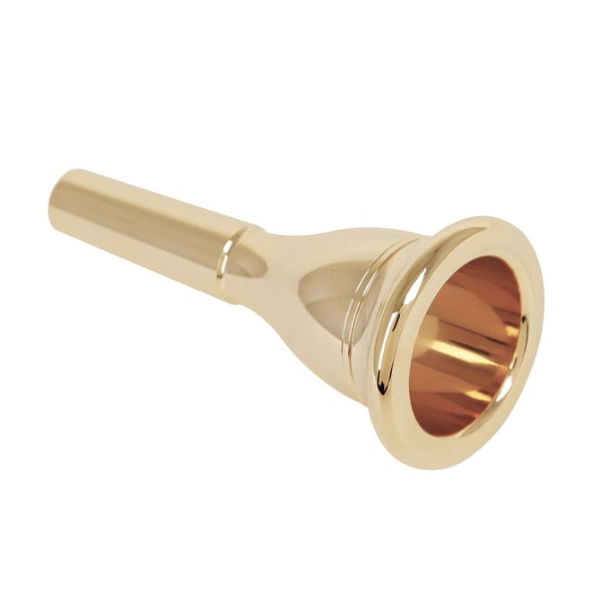 Tuba mondstuk Stevige duurzame messing constructie Vergulde muziekinstrument accessoires zilver