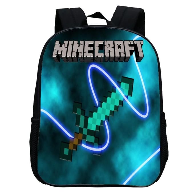 Bedrukte Kleuterschooltas, Cartoon Minecraft 12-Inch Rugzak, Licht En Casual 12inch backpack