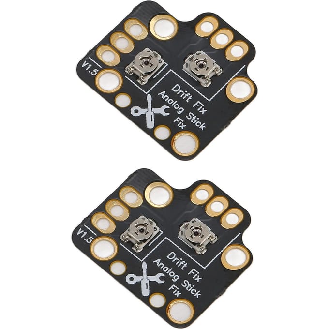 2 pièces Plaque de réparation de dérive de joystick de manette de jeu Mod de correction de dérive universel pour joystick analogique 3D pour manettes de jeu Noir black