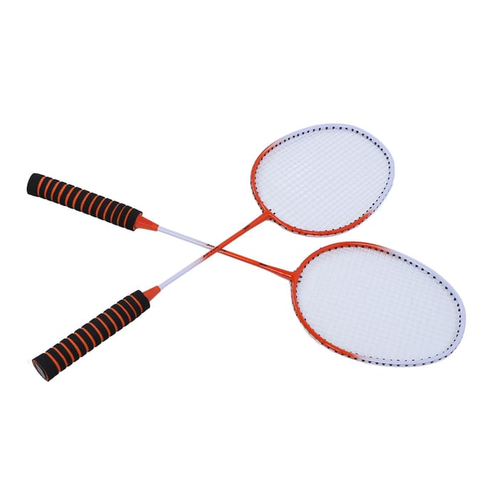 Set de Badminton Professionnel Raquette de Badminton en Alliage avec 3 Volants Sac de Transport pour Débutant