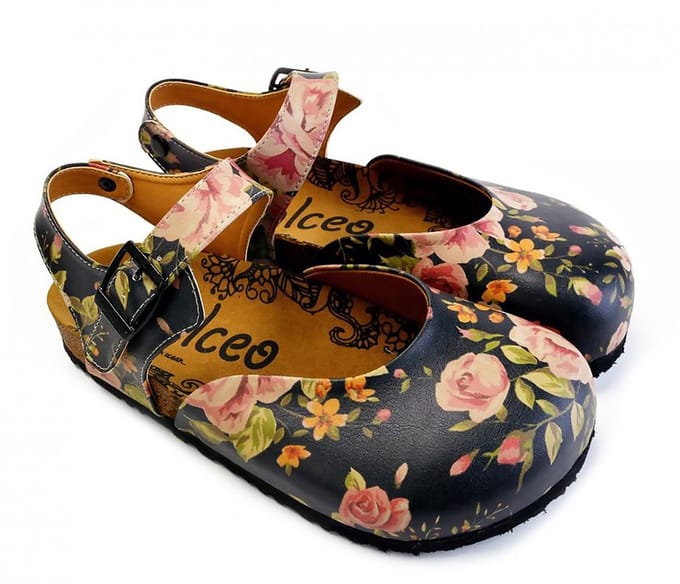 GOBY – Rosé Romance Clogs – Handmade en Vegan – Elegant en Comfortabel – Maat 42