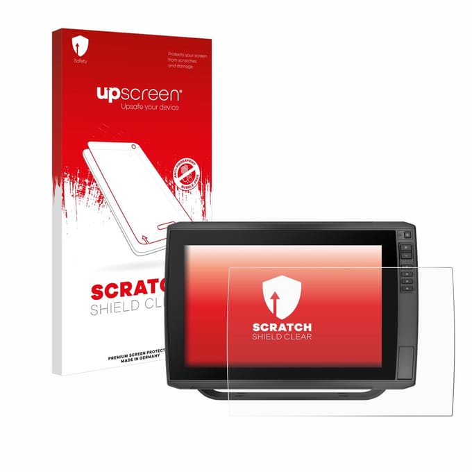 upscreen - Screenprotector voor Garmin ECHOMAP Ultra 122sv - Folie Beschermfolie transparant