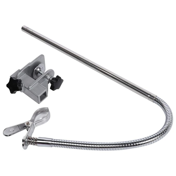 Antislip RVS Flexibele Hondenverzorgingstafel Klem Föhn Houder Standaard gray