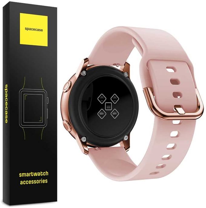 Spacecase Siliconen Band 20Mm Roze Voor Horloge Universeel