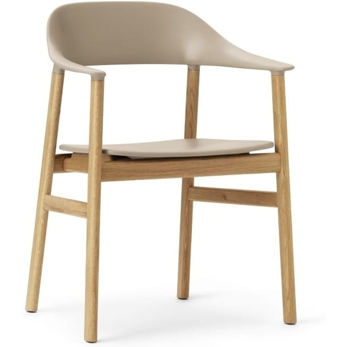 Normann Copenhagen - Herit Armleunstoel - zand - eiken - beige