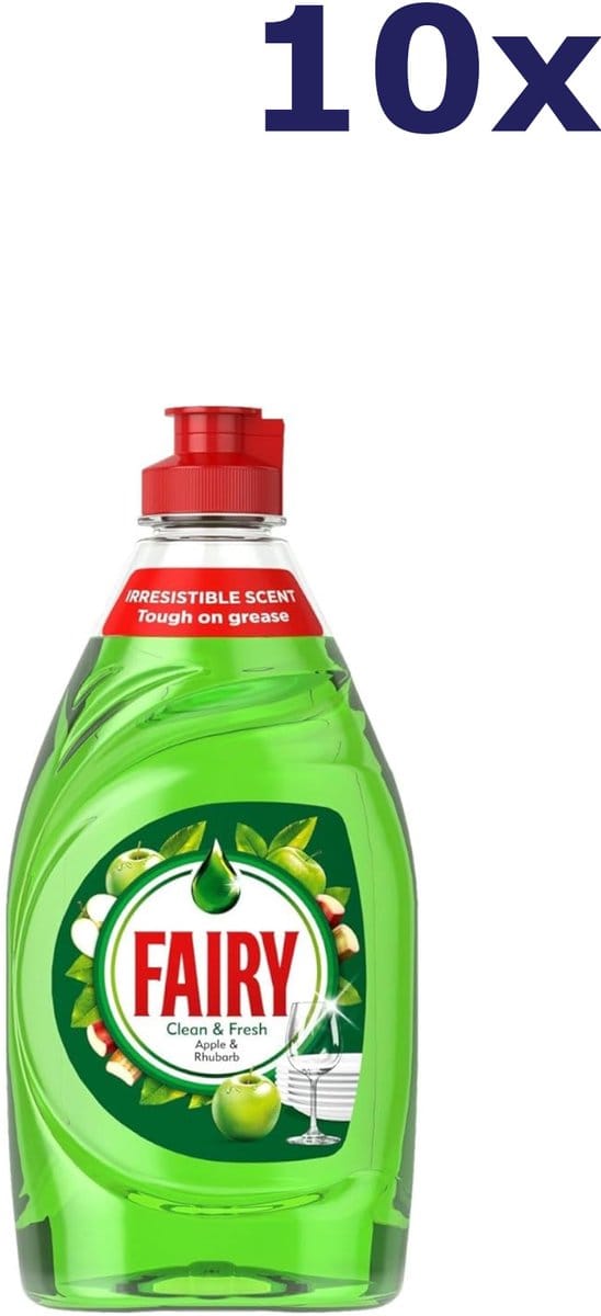 10x Fairy Afwasmiddel 325ml - clean & fresh appel