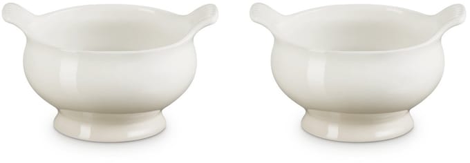 Le Creuset Soepkommen Set van 2 in Aardewerk 0,60 Liter Meringue