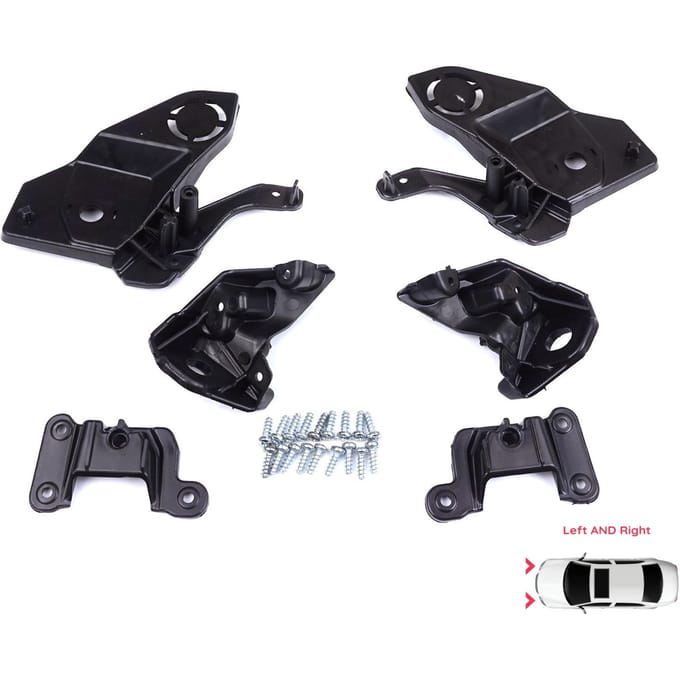 BHL581 Koplamphouder Montage Reparatiebeugel Tab Set Links Rechts voor Peugeot 208 e-208 MK2 P21 2008 e-2008 MK2 P24 2019-On