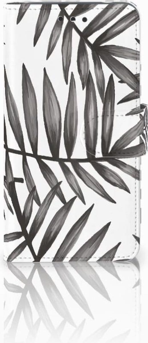 Nokia 2 Hoesje Leaves Grey