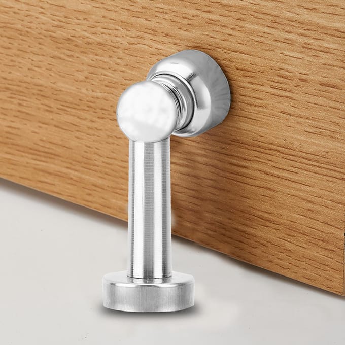 Roestvrij Staal Sterk Magnetisch Anti-botsing Deurstoppers Stopper Houder Vanger Zilver