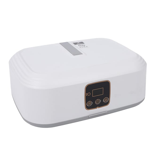 Draagbare Kledingdroger Digitaal Display Multifunctioneel Opvouwbaar Elektrisch Droogapparaat GB Stekker 110V white