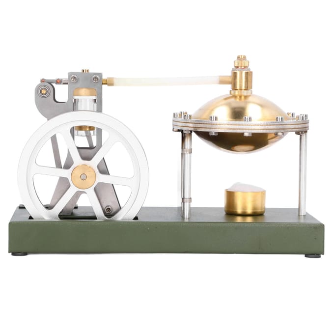 Transparant Stoommachine Model Natuurkunde Experiment Educatief Speelgoed voor Klaspresentatie gray