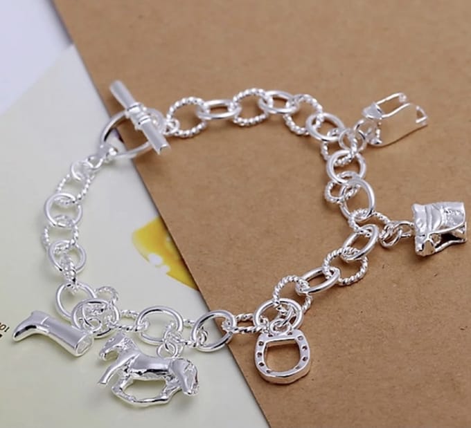 12Getit Armbandje met Paarden bedels