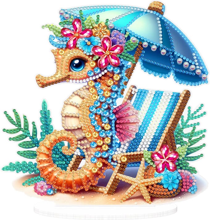 Ornament - BJP26 - Zeepaardje - diamond painting - compleet pakket - Diamond painting by Wietske