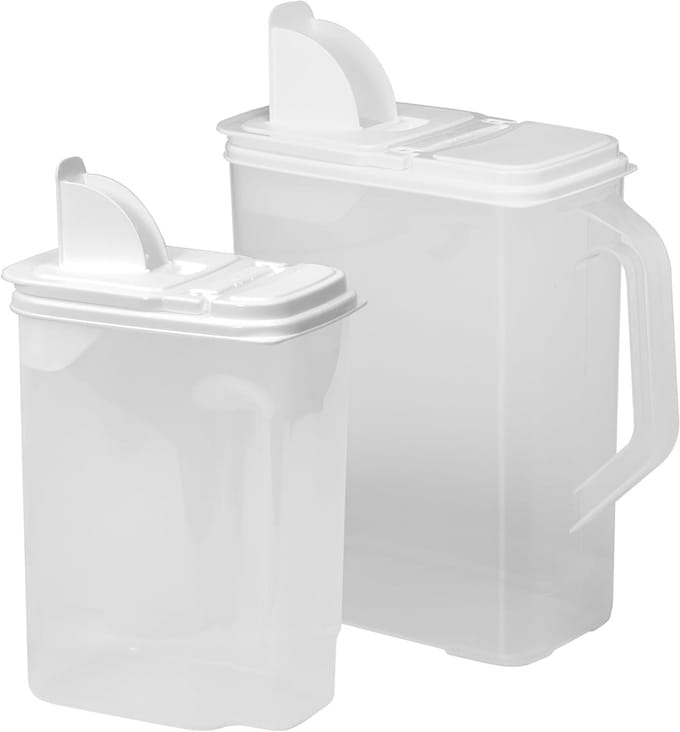 Set van 2 Voertonnen voor Vogelvoer - 3.5L en 8L Opslagcontainers met Deksel