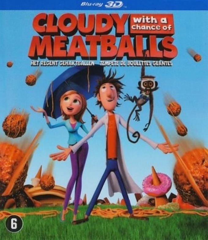 Het Regent Gehaktballen (Cloudy With A Chance Of Meatballs) (3D Blu-ray)