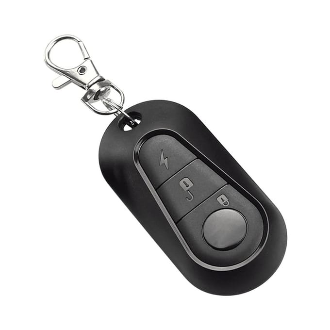 36V-72V Elektrische Fiets Alarm E Bike Afstandsbediening Elektrische Scooter Anti-Diefstal Apparaat Vervanging zwart