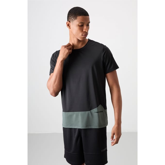 Kleurblok Crew Neck T-shirt