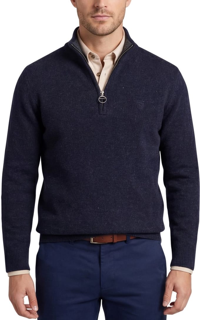 Barbour trui donkerblauw