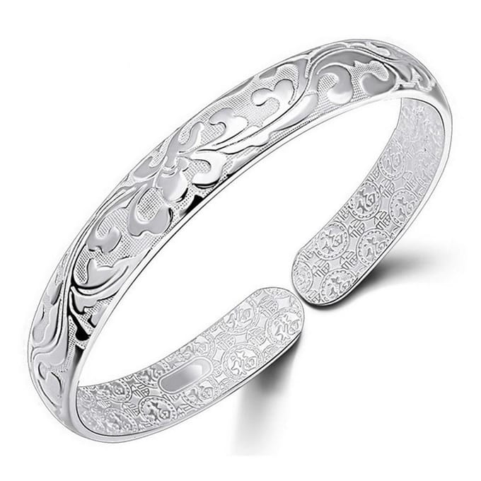Elegante dames bloem bedelarmband open armband manchet sieraden cadeau white