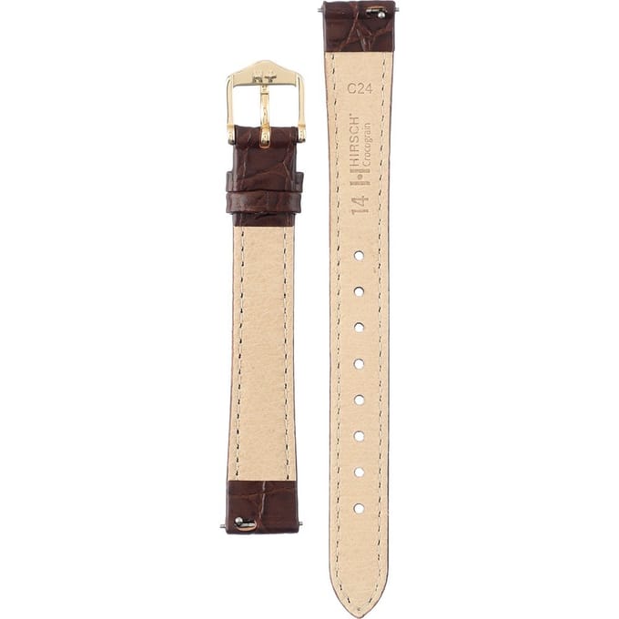 Hirsch 12322810-1-14 Crocograin Horlogeband