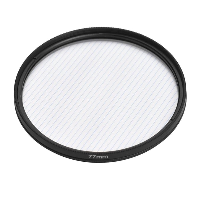 77 mm Blue Streak-lensfilter Speciale effecten Anamorf optisch glasfilter voor DSLR-camera's black