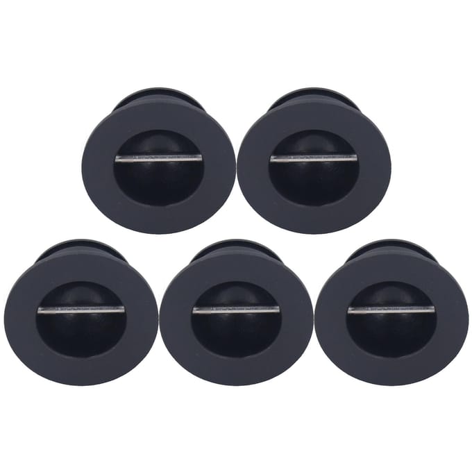 5 stuks Surf Leash Plug Vervanging Ronde Board Cup Plug voor Surfboard Longboard Zwart gray